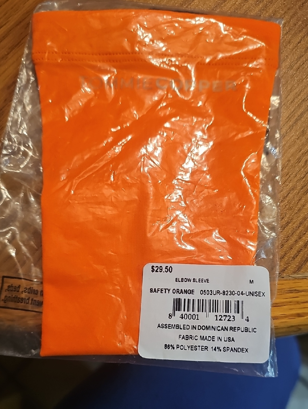 Tommie Copper NWT Safety Orange Elbow Sleeve Size Medium